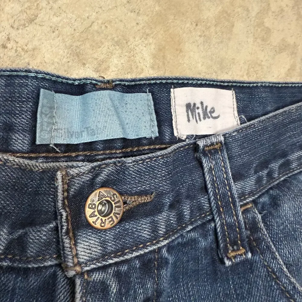 Y2K Levi's SilverTab 34X28 True Boot Jean Distressed Crop 90s Grunge Vintage Dad